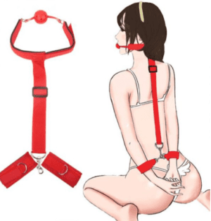 Playboy Gag-ball BDSM Bondage Cuffs for Couples