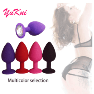 Exotic Silicone Gemstone Anal Butt Plugs for Women